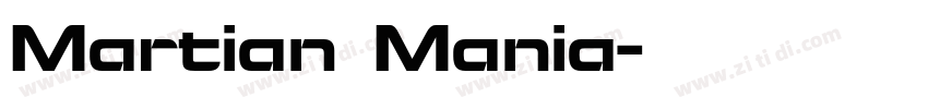 Martian Mania字体转换